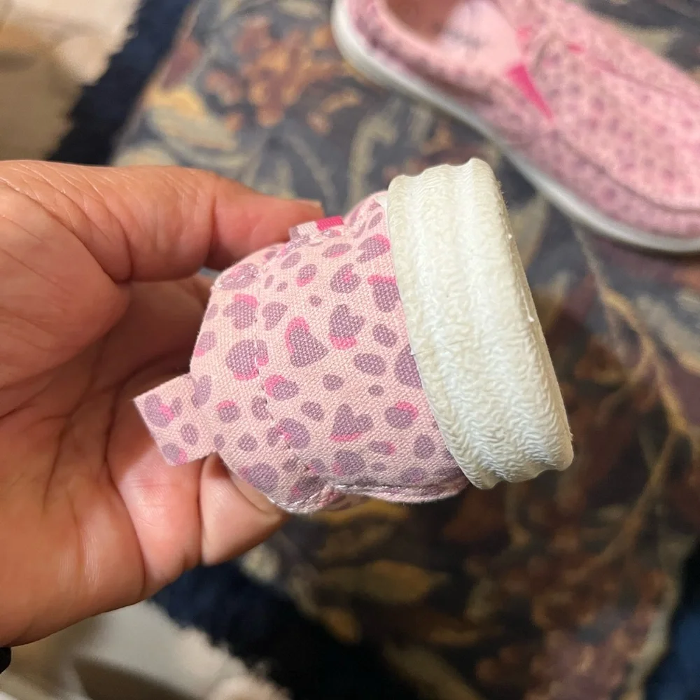 Cat & Jack Pink Leopard Print Kids Shoes Size 11